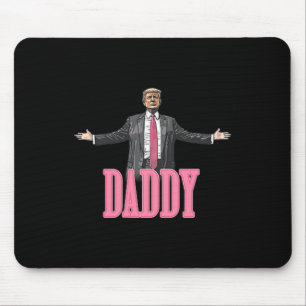 Trump 2024 Take America Back Daddy's Home Trump Pi Mouse Mat