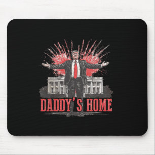 Trump 2024 Take America Back Daddy's Home Trump Pi Mouse Mat