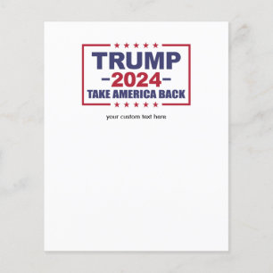 Trump 2024 Take America Back Flyer