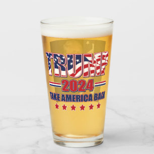 Trump 2024 Take America Back Glass