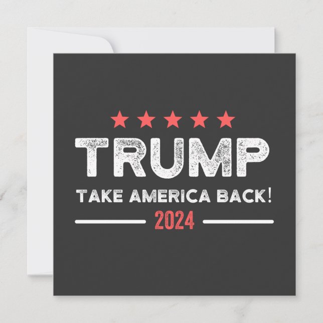 Trump 2024 Take America Back Invitation (Front)