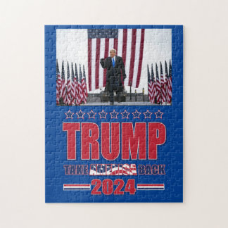 Trump 2024 Take America Back Jigsaw Puzzle