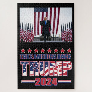 Trump 2024 Take America Back Jigsaw Puzzle