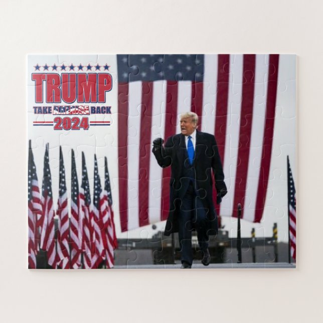 Trump 2024 Take America Back Jigsaw Puzzle (Horizontal)
