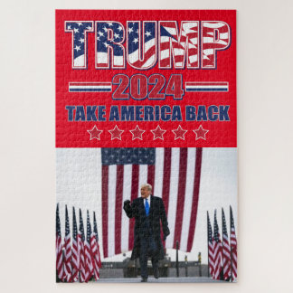 Trump 2024 Take America Back Jigsaw Puzzle