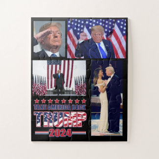 Trump 2024 Take America Back Jigsaw Puzzle