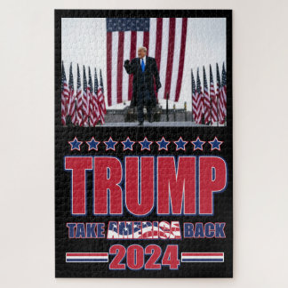 Trump 2024 Take America Back Jigsaw Puzzle