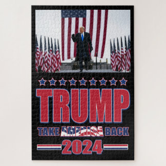 Trump 2024 Take America Back Jigsaw Puzzle