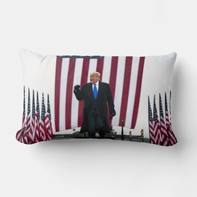 Trump 2024 Take America Back Lumbar Cushion (Front)