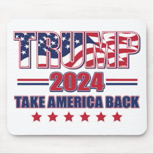Trump-2024-Take-America-Back Mouse Mat