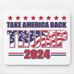TRUMP-2024 Take America Back Mouse Mat
