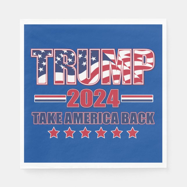 Trump 2024 Take America Back Napkin (Front)