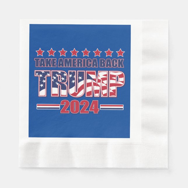 Trump 2024 Take America Back Napkin (Front)