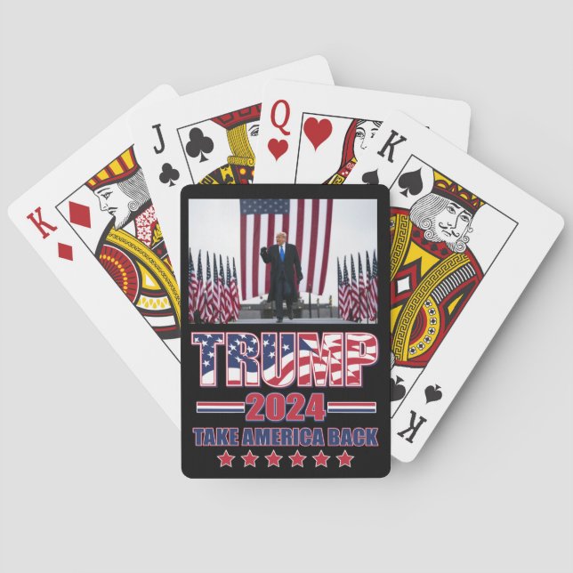 Trump 2024 Take America Back Playing Cards (Back)