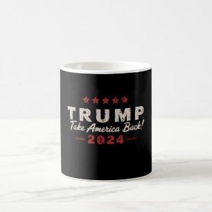 Trump 2024 Take America Back President 47 USA Coffee Mug