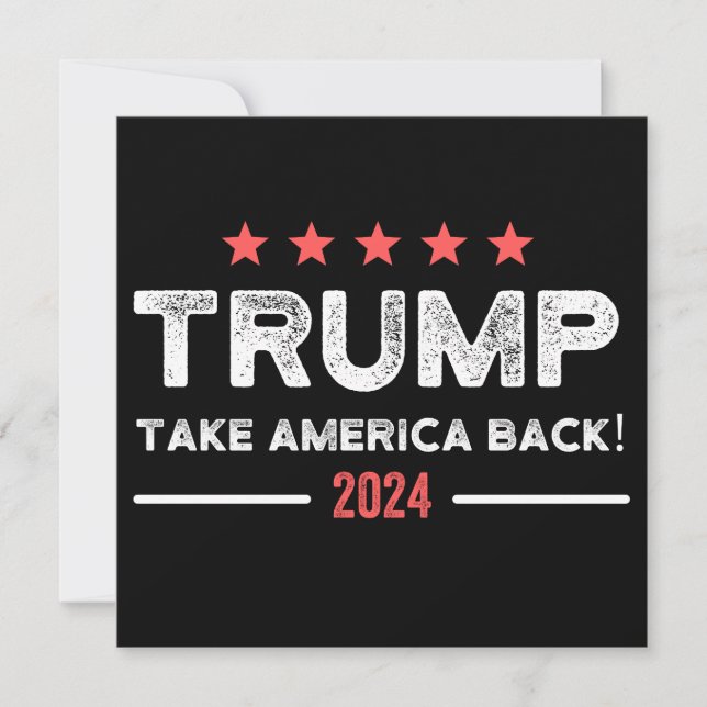 Trump 2024 Take America Back Save The Date (Front)