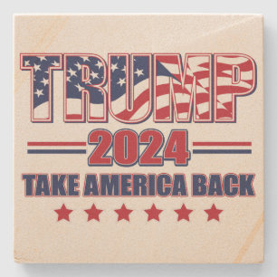 Trump 2024 Take America Back Stone Coaster