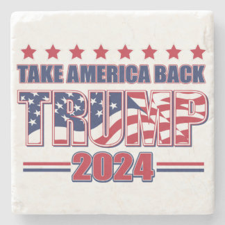Trump 2024 Take America Back Stone Coaster