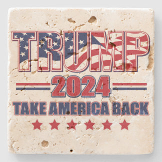 Trump 2024 Take America Back Stone Coaster