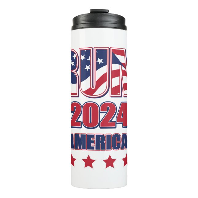 Trump 2024 Take America Back Thermal Tumbler (Front)