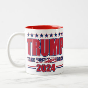 Trump-2024-Take-America-Back Two-Tone Coffee Mug
