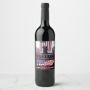 Trump 2024 Take America Back Wine Label