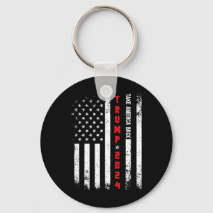 Trump 2024 Take America Byck Republican Political Key Ring