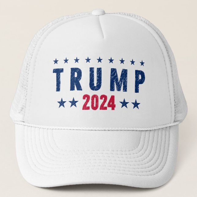 Trump 2024 trucker hat (Front)
