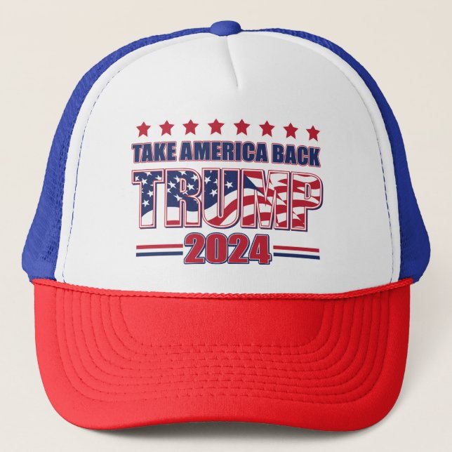 Trump 2024 trucker hat (Front)