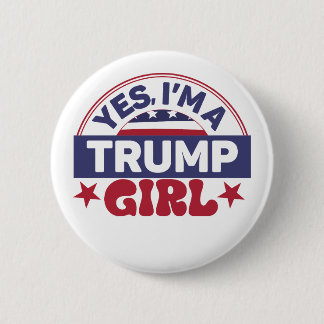 Trump 2024 Trump Girl 6 Cm Round Badge