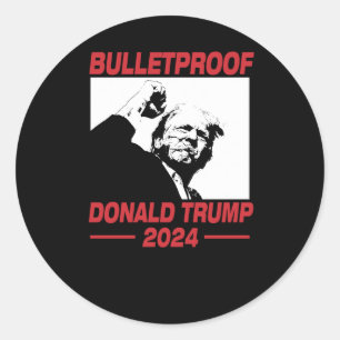 Trump 2024 Trump Rally Trump Ear Donald Trump Pres Classic Round Sticker