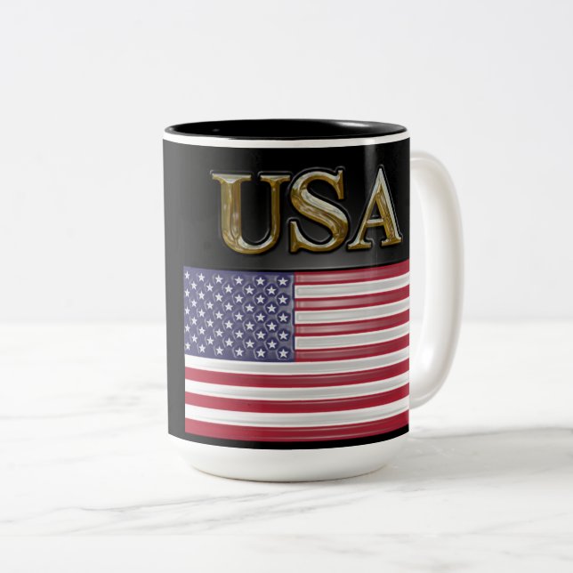 TRUMP 2024 Two-Tone COFFEE MUG (Front Right)