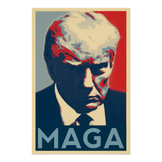 Trump 2024 Ultimate Mugshot Style MAGA Poster