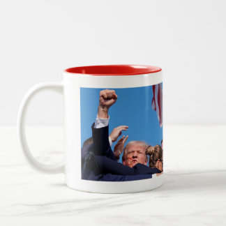 Trump 2024 Unite America Two-Tone Coffee Mug
