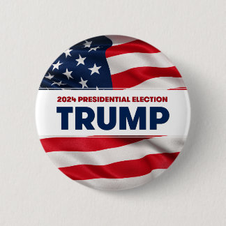 TRUMP 2024 US Presidential Election 6 Cm Round Badge