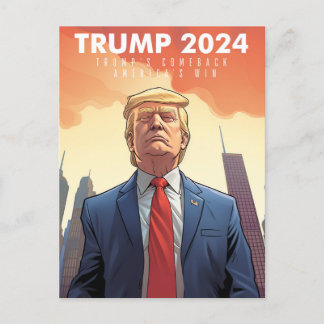 Trump 2024 - USA - Make America Great Again - Come Postcard