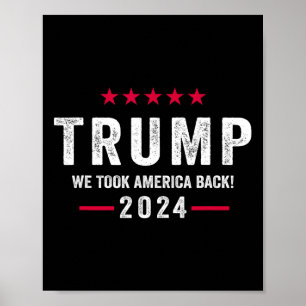 Trump 2024 Victory J.d.vance President 47 Trump Wo Poster