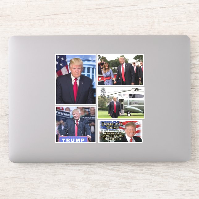Trump 2024 Vinyl Stickers Donald Trump Photo Decal (Computer)