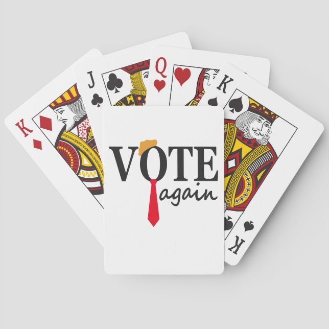 Trump 2024 Vote Again Patriotic American Gift  Playing Cards (Back)