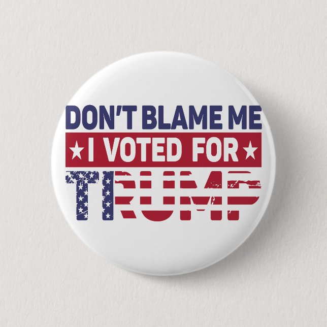 Trump 2024 Vote Trump 6 Cm Round Badge (Front)