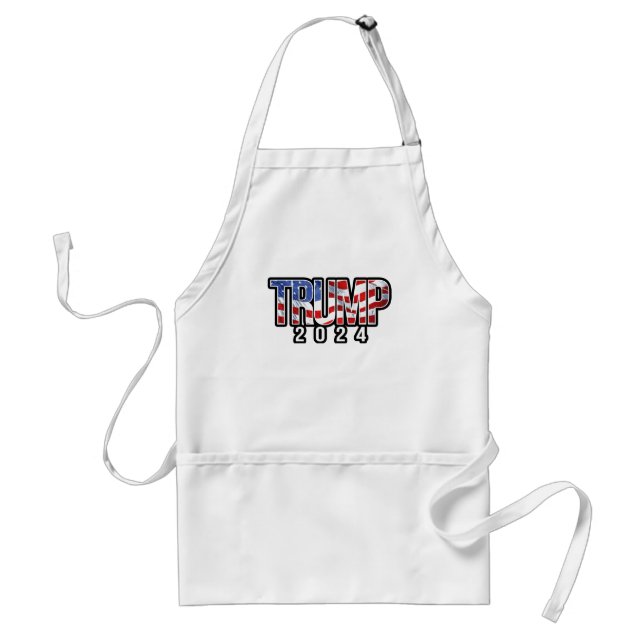 Trump 2024 Waving Flag Standard Apron (Front)