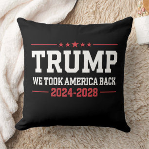 Trump 2024 We Took America Back 47 USA Cushion