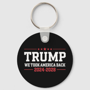 Trump 2024 We Took America Back 47 USA Key Ring