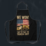 Trump 2024 We Won Wins Victory Inauguration 2025  Apron<br><div class="desc">Trump 2024 We Won Wins Victory Inauguration 2025 Garbage</div>