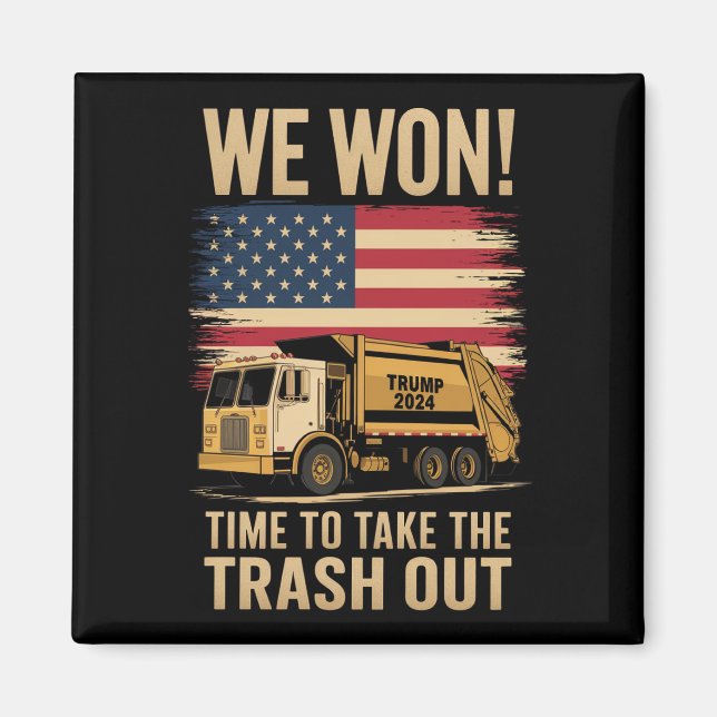 Trump 2024 We Won Wins Victory Inauguration 2025  Magnet (Front)