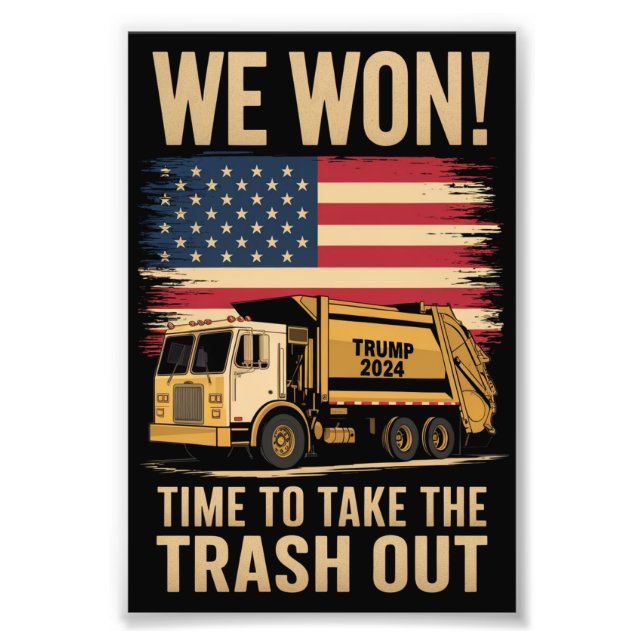 Trump 2024 We Won Wins Victory Inauguration 2025  Photo Print (Front)