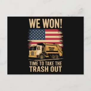 Trump 2024 We Won Wins Victory Inauguration 2025  Postcard