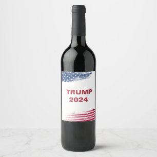 Trump 2024 wine label