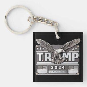 TRUMP 2024 with an Eagle Key Ring
