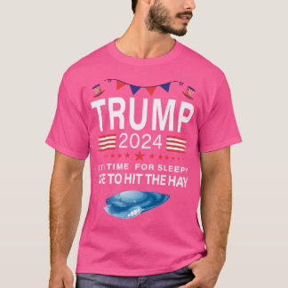Trump 2024Pro Trump Republicanfunny Anti Sleepy Jo T-Shirt
